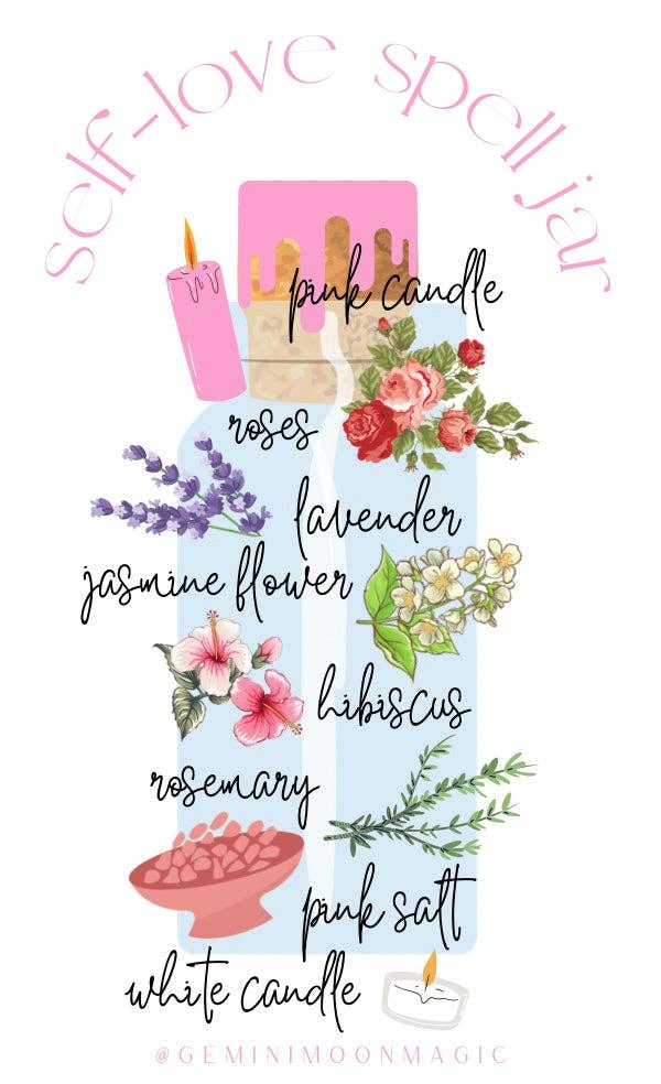 Self-Love Spell Jar Kit.