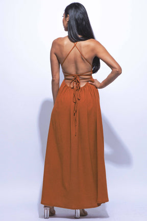 Side slit maxi skirt