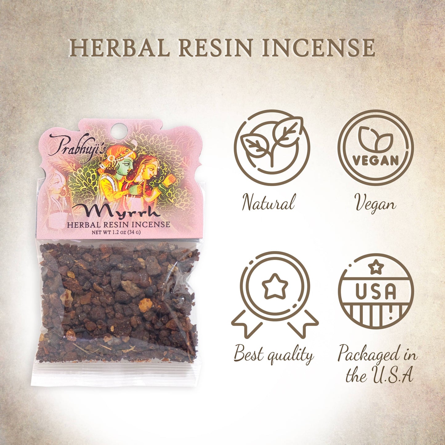 Resin Incense Myrrh - 1.2oz bag