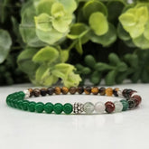 ABUNDANCE - Green Jade, Yellow Tiger Eye and Bloodstone 4MM