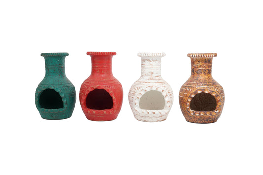 Mini-Clay Chimney Candle Holder-Patio-Garden-Mini-4 Colors