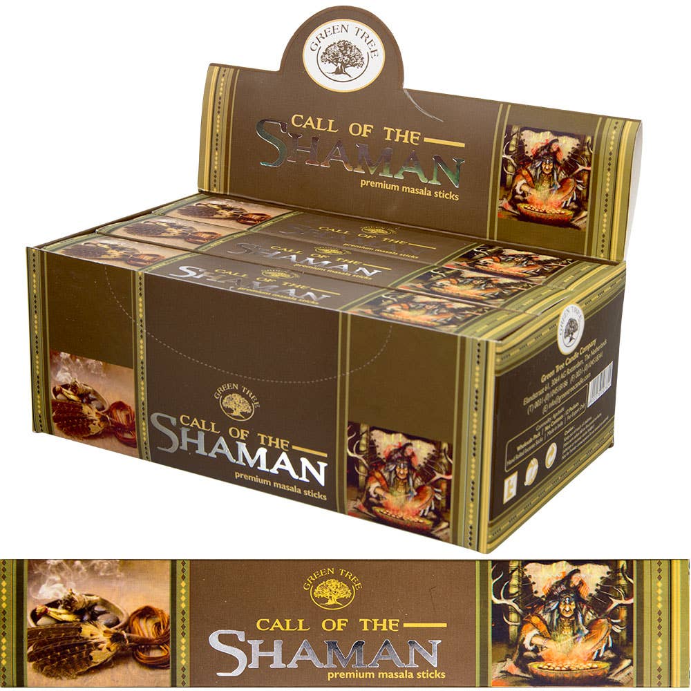 Green Tree Incense 15 Gr - Call of the Shaman (Pack of 12)