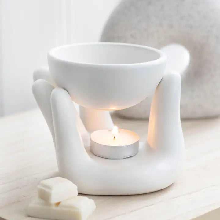 White Hand Ceramic Oil Burner