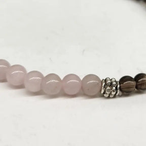 RELEASING THE PAST-Rose Quartz/Smoky Quartz/Tiger Eye 4mm